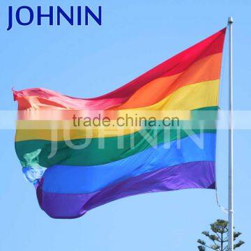 3*5 feet gay pride advertising rainbow flag with eyelets