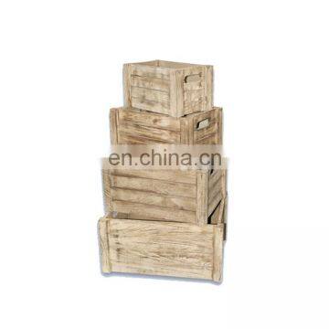 Custom Design Large Various Colour Fancy Square Shape Fumigated Wooden Crate photo-3