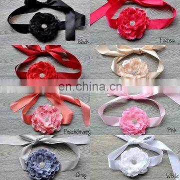 Laced Peony Flower Sash Belt For Kids