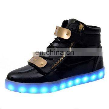 Wholesale Footwear New Design Ladies Light Shoes Men Women Dancing Shoes Luminous High Cut LED Shoes Sneakers photo-6