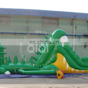 Amusement Inflatable Waterslide Giant Inflatable Crocodile Belly Water Slide photo-3