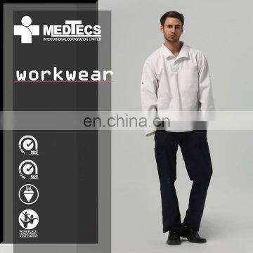 Assemble Line Long Sleeve v Neck Custom Comfortable Shirt Workwear