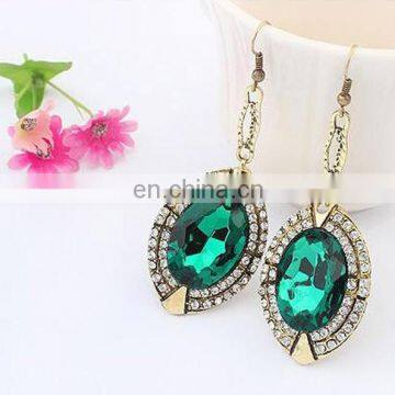 Colorful Fashion Earring,Elegant Crystal Earring,Western Imitation Jewellery