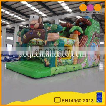 kids sliding toys custom dry giant monkey inflatable stair slide for sale