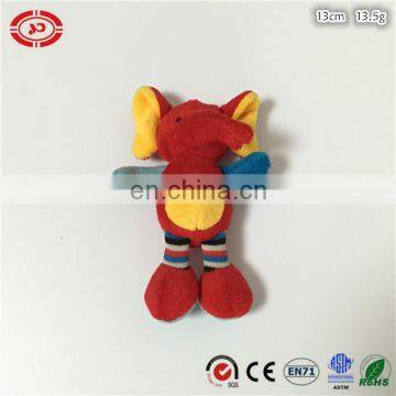 Red tiny cute OEM baby stuffed soft plush Elephant keychain