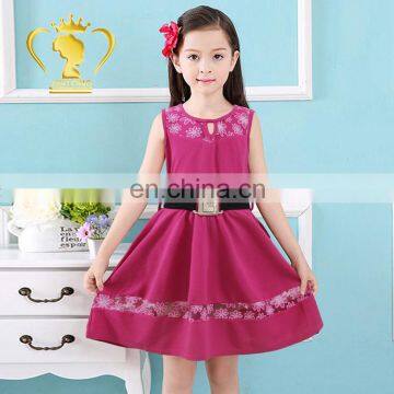 Hand Embroidery Designs Smart Casual Girl Denim Dress for Girls Kids photo-5