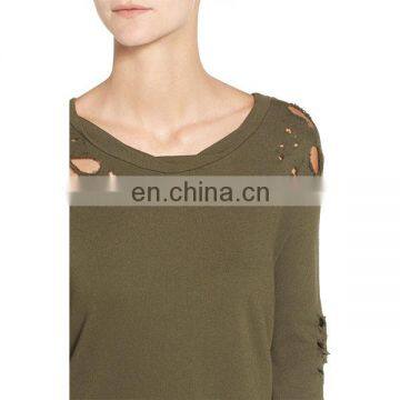 Newest Women Wear Long Sleeve Shirt Cotton & Modal Fabric Ladies Tops photo-4