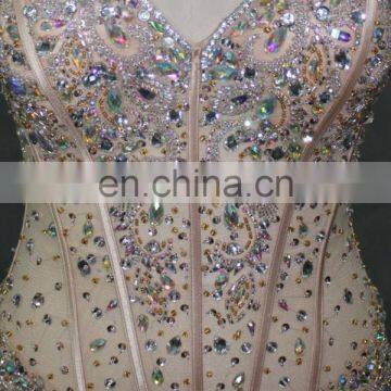 2014 Factory Directly Supply Sexy High Grade Luxury Formal Beaded Evening Dress photo-4