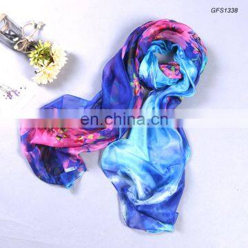 women beach wear infinity printed silk scarf