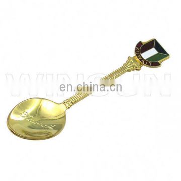 Hot sell high quality gold plate decorative tea spoon