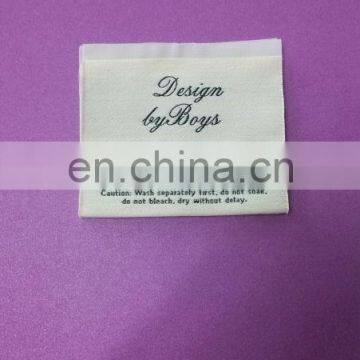 Provide Soft Cotton Clothing Woven Label With Cutting Edge