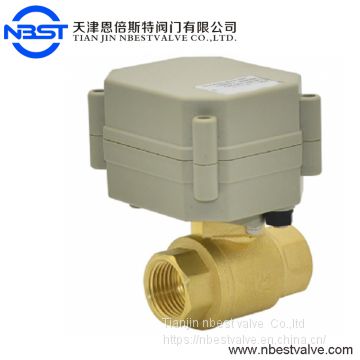 DN20 3/4inch  Motorized on off brass ball valve   Motorized Valve