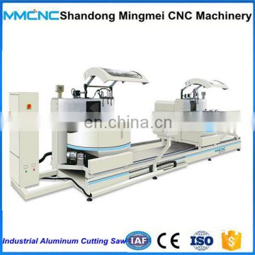 Industrial aluminum profile cutting double head mitre saw for curtain wall making