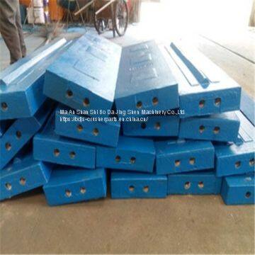 Blow bar ceramic insert martensitic impact crusher casting spare parts blow bar fit for metso