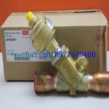 Danfoss Types ETS250/034G2602,ETS400/034G3501 Electric expansion valve