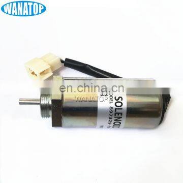 12V Excavator Engine Stop Solenoid 897329-5680 8973295680 for Excavator EX400 Isuzu 3LD1 3LD2 4LE1