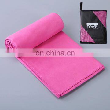 Wholesale Fitness Microfiber Beach Towel Sports Towel Embroidered Custom Logo Gym Towel photo-2