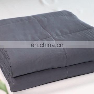 Hot Sale Bamboo Cotton Custom Weighted Blanket 15lbs for Adults