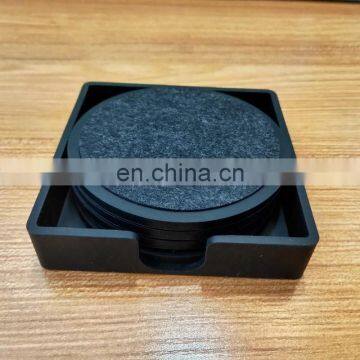 Wholesale Custom Non-slip Cup Silicon Felt Mat Coasters For Drink photo-3