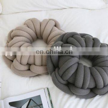 New Fashion Large Donut Cushion Cotton Tube Yarn Braid Yarn Pillow photo-5