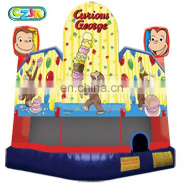 inflatable curious george 5 in 1 jumping castle bounce house bouncer or combo for home baby personal use