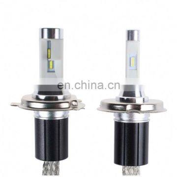 High power 9600lm efficient heat dissipation 6000K fanless R4 auto headlight bulb H8 H9 H11 h7