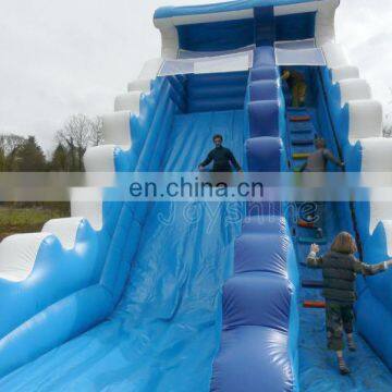 Inflatables Dry Slides Outdoor Inflatable Blue Wave Boncer Slide For Sale photo-4