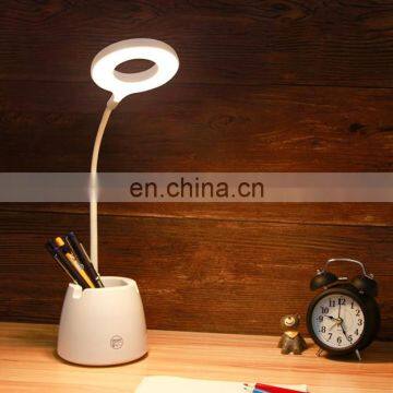 Hot-selling Touch LED Light 3 Color Changing Desk Lamp With Pen Container Phone Holder