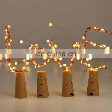 Factory Price Fairy 2M 20leds Cork LED Copper String Lights photo-6