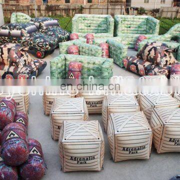 Australia Indoor Inflatable Archery Shooting Brick War Game Bunkers Team Building Equipment Army Paintball Bunker Obstacles Set photo-3