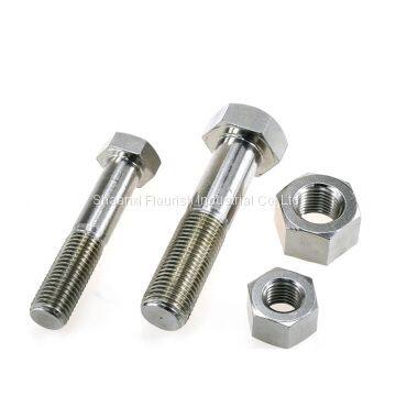 STEEL HEX HEAD BOLT AND NUT ASSEMBLY DIN933/DIN931+DIN934