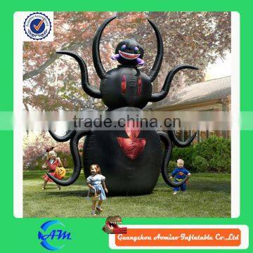 8 feet black color inflatable spider for sale