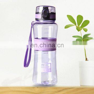 2019 New Leak-Proof Sport Bicycle Plastic Water Bottles Cup With Cover Lip Filter BPA free