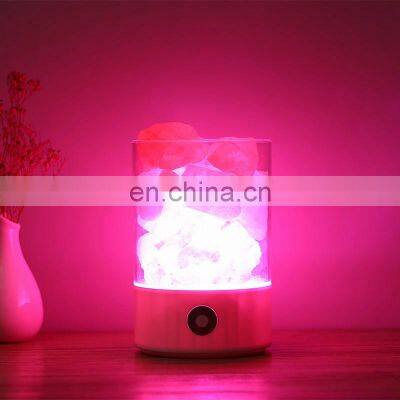 2020 New Arrival Plastic Colorful Led Himalayan Salt Table Lamp Night Light for Decor photo-5