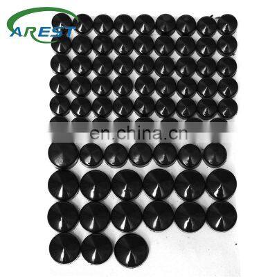 75 Pcs/Set Black Auto Caps Hub Bolt Toppers Cover Cap Kit with 5 Screw For Davidson /Dyna Softail TwinCam 2007-2013