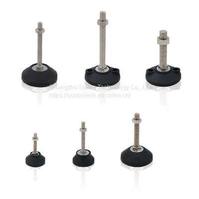 Nylon Base Anti-Vibration Fixed Foot Leveler Height Adjustable Leveling Foot photo-2