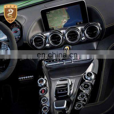 Latest Car Accessories Interior Carbon Fiber GTR Car Central Control Switch Button Panel For Mercedes Bens AMG GT