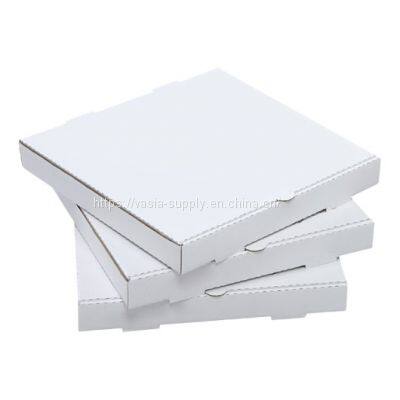 White corrugated pizza box large pizza delivery cardboard boxes for restaurant