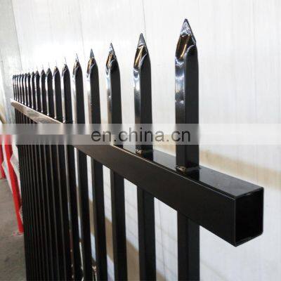 High Quality Ornamental Forged Steel Fence and Gate Industrial Metal Steel Garrision Fencing photo-4