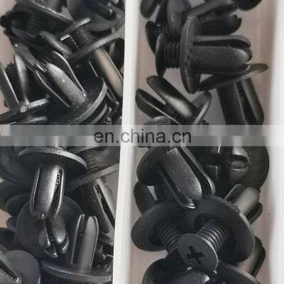 150pcs Auto Fastener Clip Car Body Fender Push Retainer Pin Rivet Clips Bumper Door Trim Panel Retainer Fastener Kit
