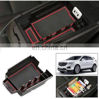 Interior Accessories Parts Silicone Armrest Rest Storage Box Center Control Console Organizer Tray For Cadillac Xt5 2017-2019 photo-4