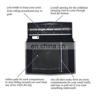 Interior Accessories Parts Silicone Armrest Rest Storage Box Center Control Console Organizer Tray For Subaru Forester 2013-2018 photo-3