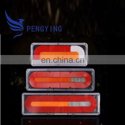 100% Waterproof  LED Truck Light Of Universal Truck Round Stop Tail Light Rear Combination Lamp