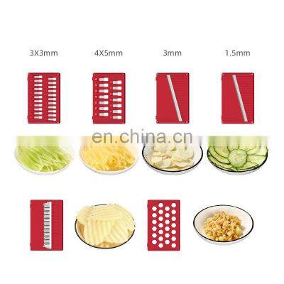 Multifunctional 9 in 1 Household Plastic Vegetable Chopper Cutter photo-3