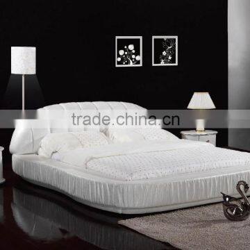 2016 new Bedroom furniture wood bed,mechanism for wall bed,luxury leather bed for Christmas promotion