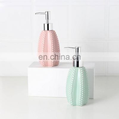 Hot Selling  Macaron Color Cactus Shape Lotion Dispenser