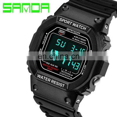 Sanda 329 Men's Sports Chronograph Calendar Fashionable Watch Waterproof Cheap Digital Watches For Mens