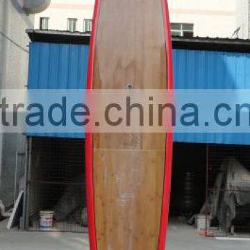 14' SUP Race Paddle Boards AKU Shaping Epoxy Boards Red Rail Bamboo Race Paddle