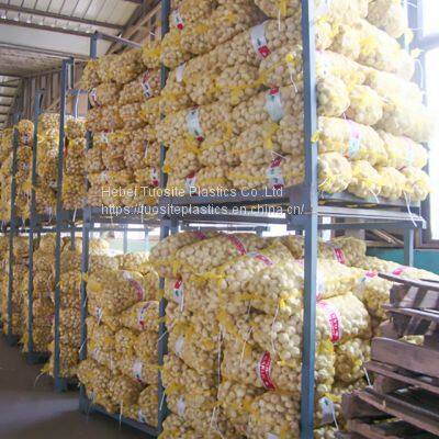 Garlic Hdpe Monofilament Net Bags Lemon Leno Woven Mesh Bags With Label and Drawstring Sacks photo-4
