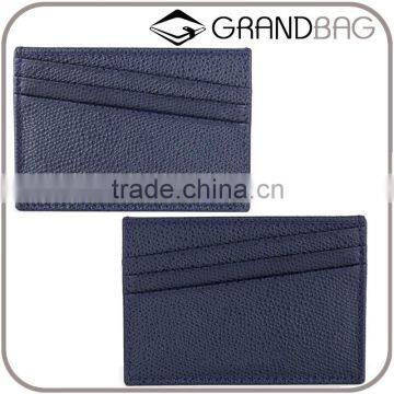 palm pattern cow leather 6-slot credit card holder card sleeve wallet for business